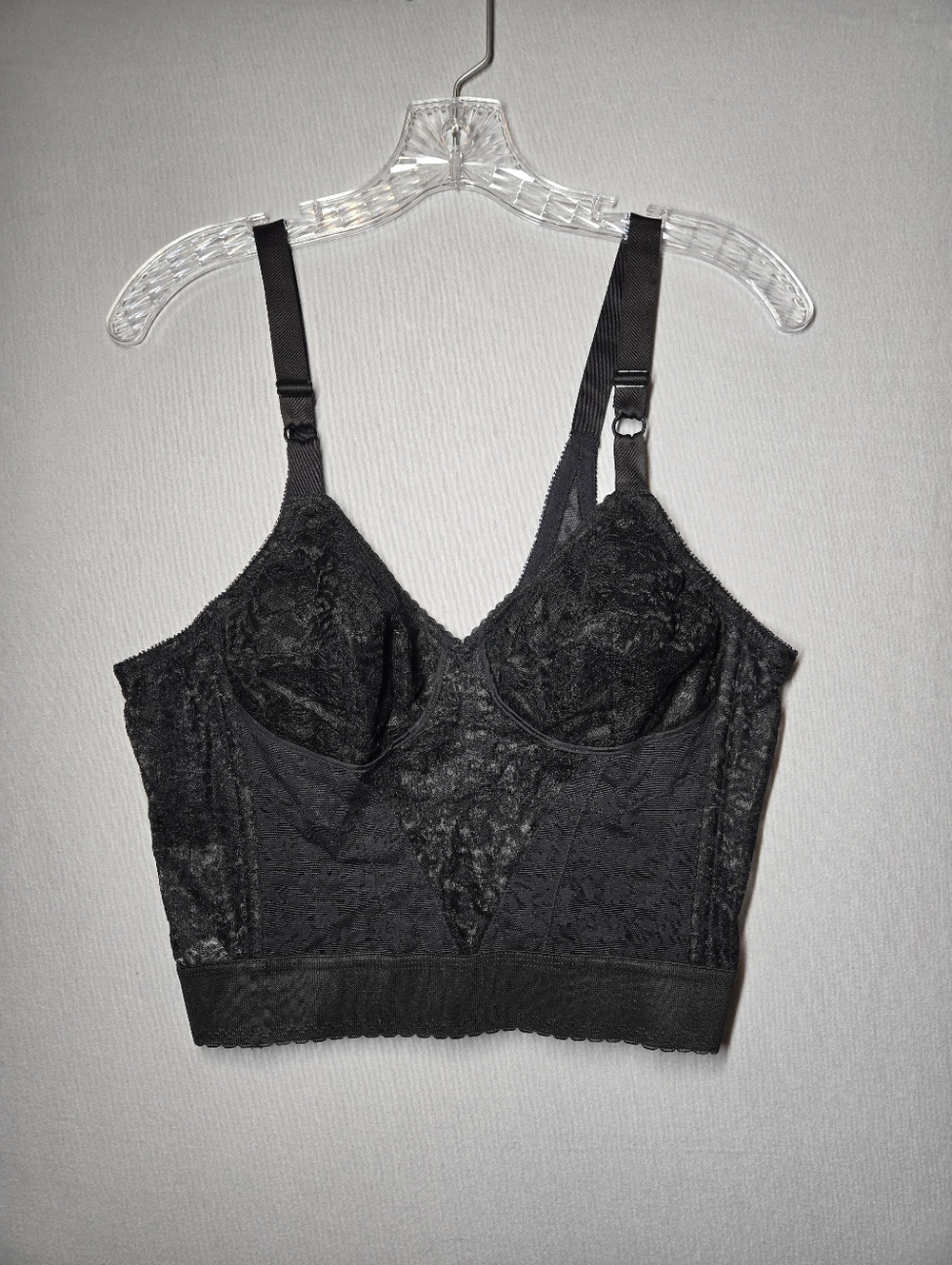 Rago Lacette 40B Longline Wireless Bra Black Style 2202